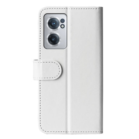 EIDERWOOD OnePlus Nord CE 2 (5G) Faux Leather Flip Case with Cardholder & Stand Function - White