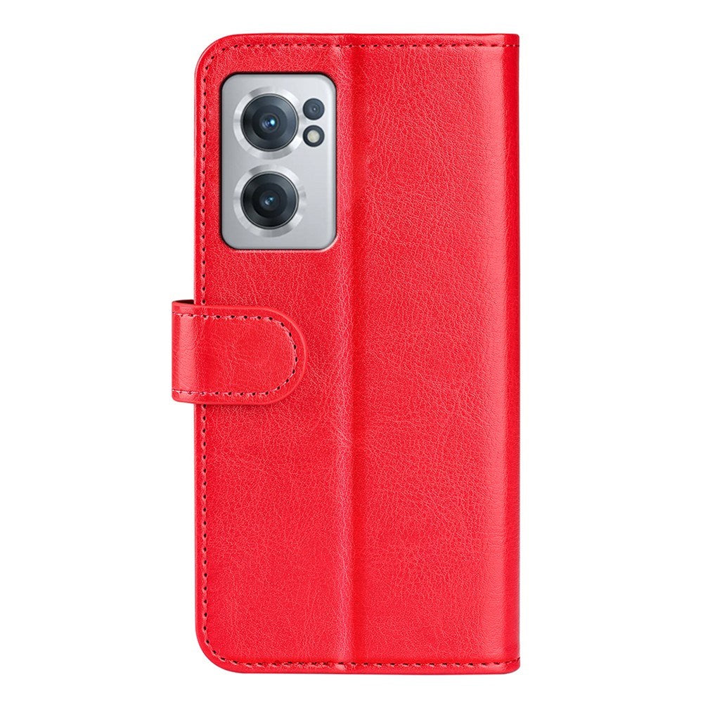 EIDERWOOD OnePlus Nord CE 2 (5G) Faux Leather Flip Case with Cardholder & Stand Function - Red