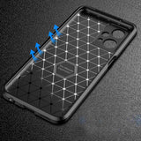 OnePlus Nord CE 2 Lite (5G) Carbon Fiber Flexible Plastic Back Case - Blue