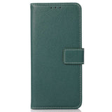 OnePlus Nord CE 2 Lite (5G) Litchi Leather Flip Wallet Case - Green