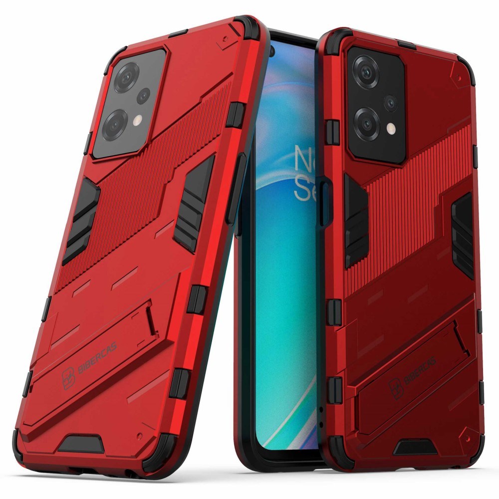 OnePlus Nord CE 2 Lite (5G) Hybrid Tough Case with Kickstand - Red