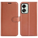 EIDERWOOD OnePlus Nord 2T (5G) Faux Leather Flip Case with Cardholder & Stand Function - Brown