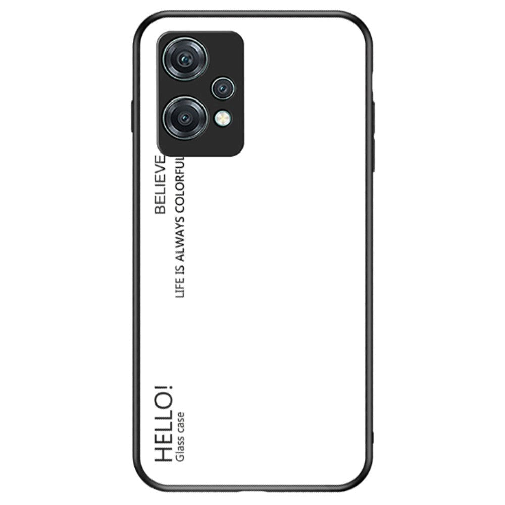 OnePlus Nord CE 2 Lite (5G) Case with Glass Back - Hello - White