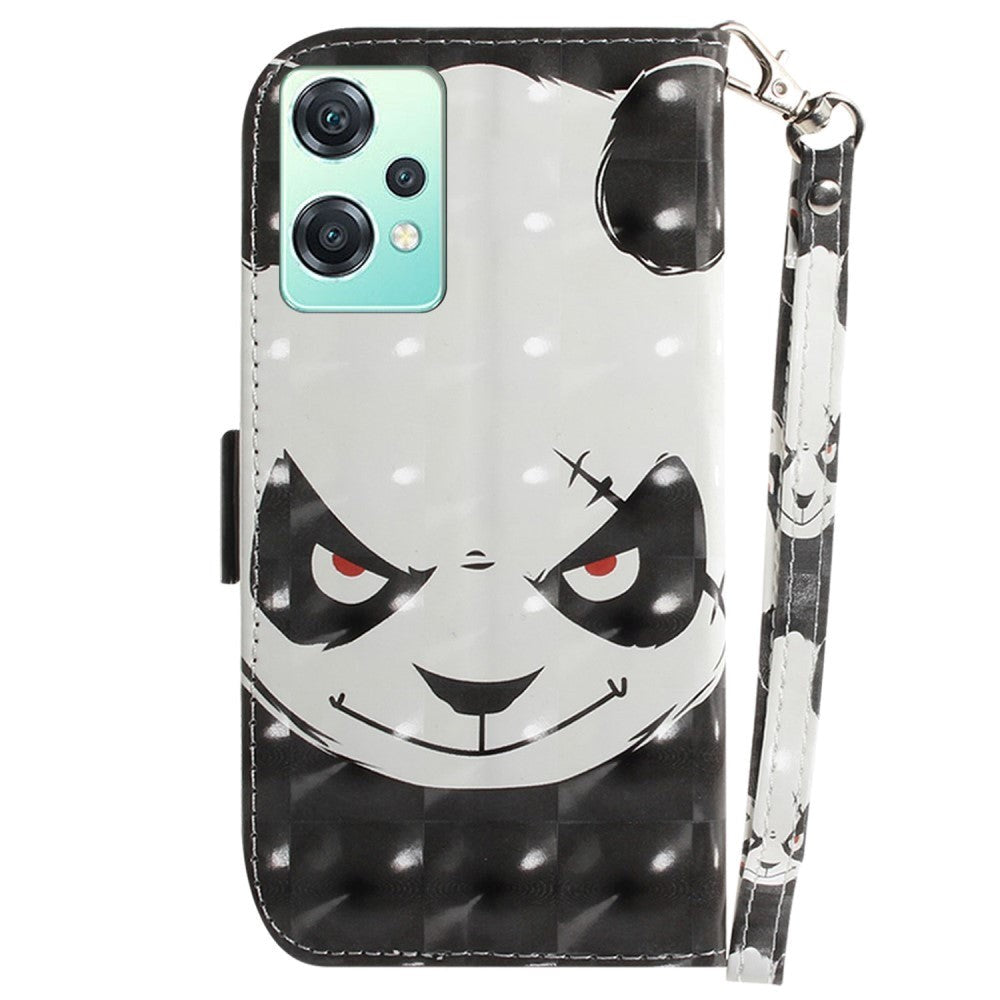 OnePlus Nord CE 2 Lite (5G) Light Spot Leather Flip Case - Angry Panda