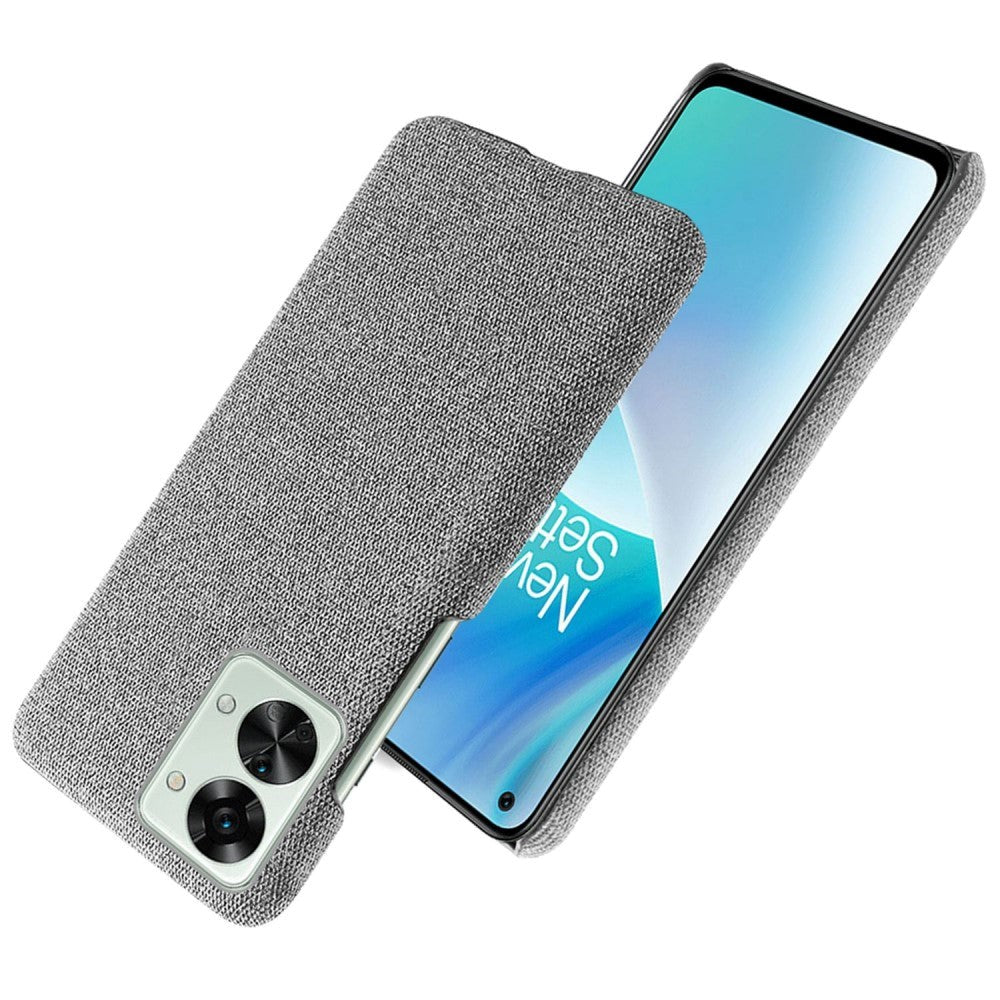 OnePlus Nord 2T (5G) Fabric Plastic Case - Light Grey