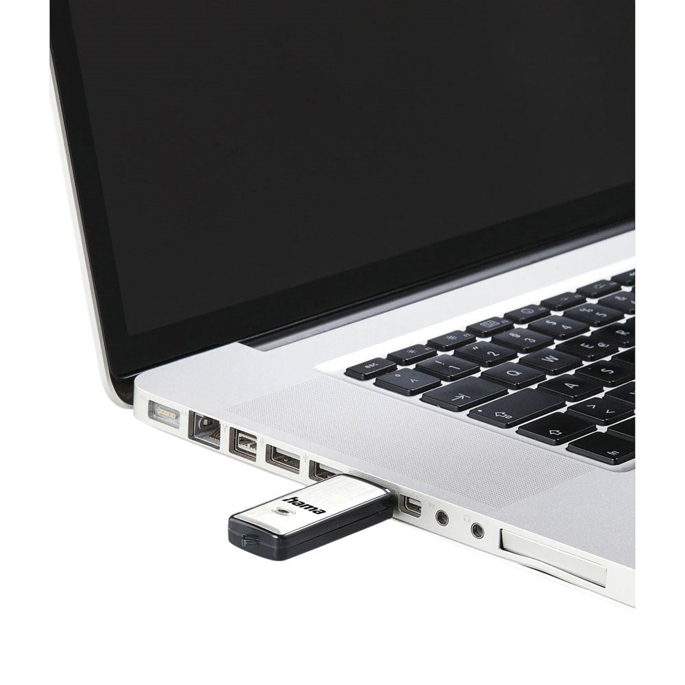 HAMA 32GB USB 2.0 Flash Drive - 10MB/s - Silver / Black