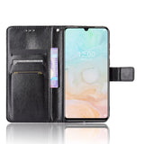 Doogee N20 Pro Leather Wallet Case & Strap - Black