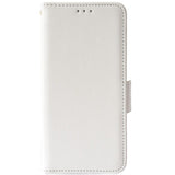 Doogee N40 Pro Litchi Leather Wallet Case - White