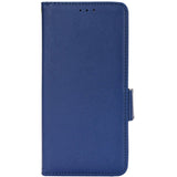 Doogee N40 Pro Litchi Leather Wallet Case - Blue