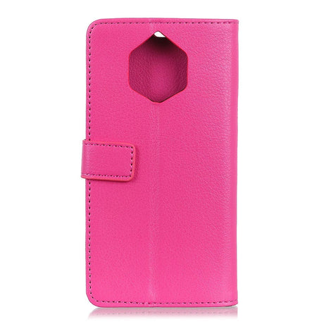 Nokia 9 Pureview Classic Leather Wallet Case Pink