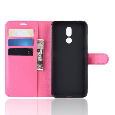 Nokia 3.2 Soft Pouch - Leather Wallet Case - Pink