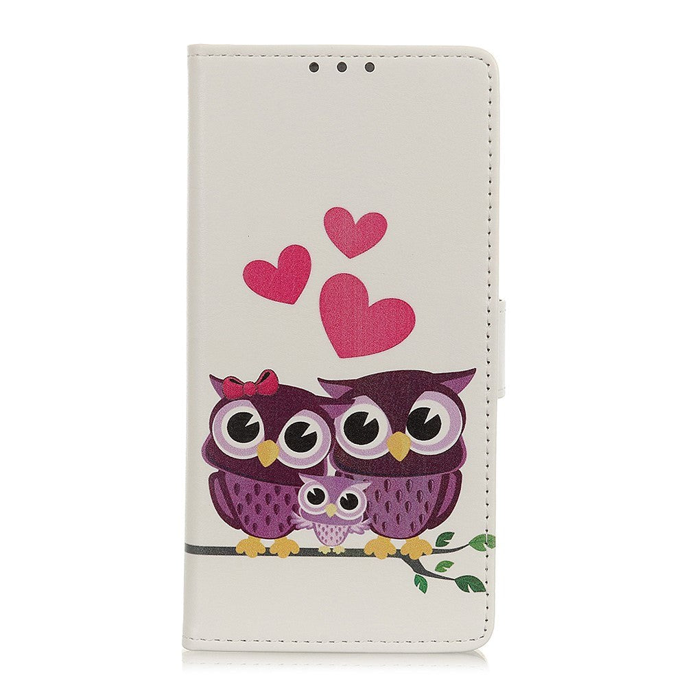 Nokia 2.3 Leather Wallet Case - Owl Family