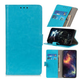 Nokia 1.3 Classic Leather Flip Case w. Stand & Card Holder - Cyan