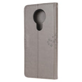 Nokia 5.3 Leather Wallet Case - Owls in Wood Grey