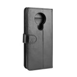 Nokia 5.3 Shiny Leather Wallet Case Black