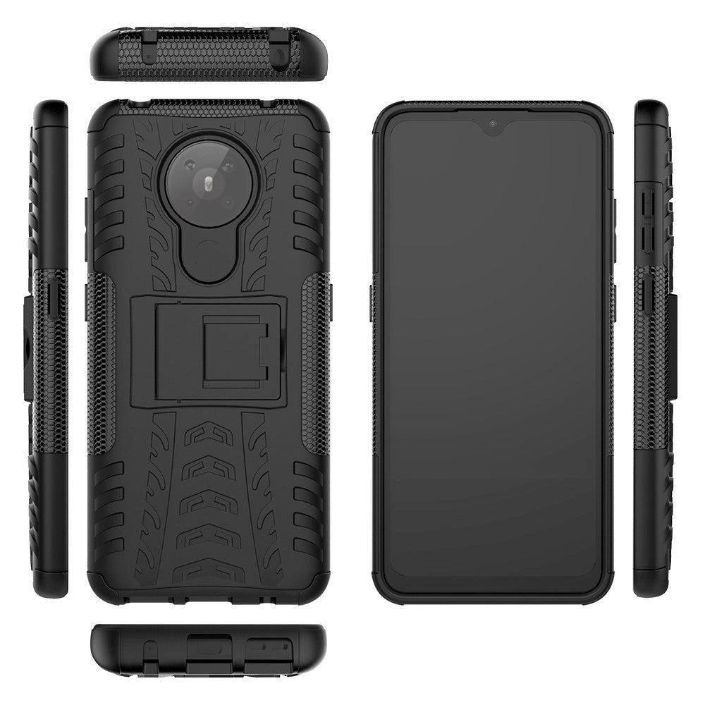 Nokia 5.3 Cool Tyre Tough Case w. Stand - Black