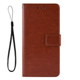 Nokia 8.3 (5G) Blank Neutral Leather Wallet Case & Stand - Brown