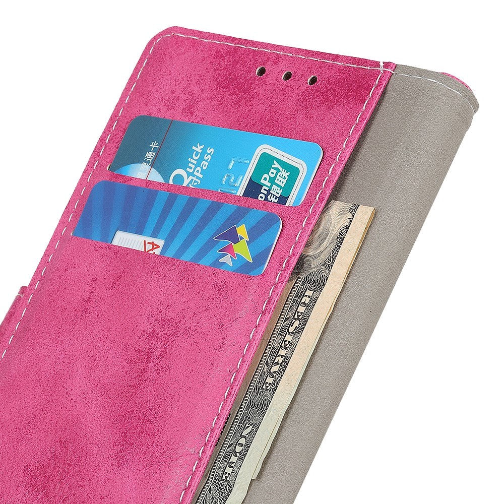 Nokia 8.3 (5G) Vintage Leather Wallet Case - Pink