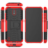 Nokia 1.3 Cool Tyre Tough Case w. Stand - Black / Red