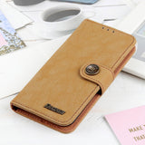 Nokia 3.4 KHAZNEH Retro Leather Wallet Case - Khaki