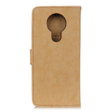 Nokia 3.4 KHAZNEH Retro Leather Wallet Case - Khaki