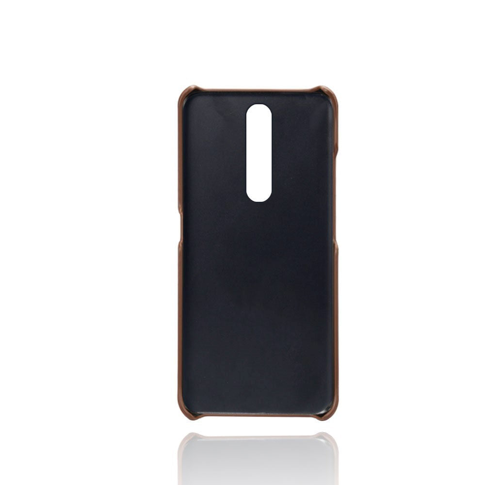 Nokia 2.4 Leather Case with Plastic Card holder - Brown