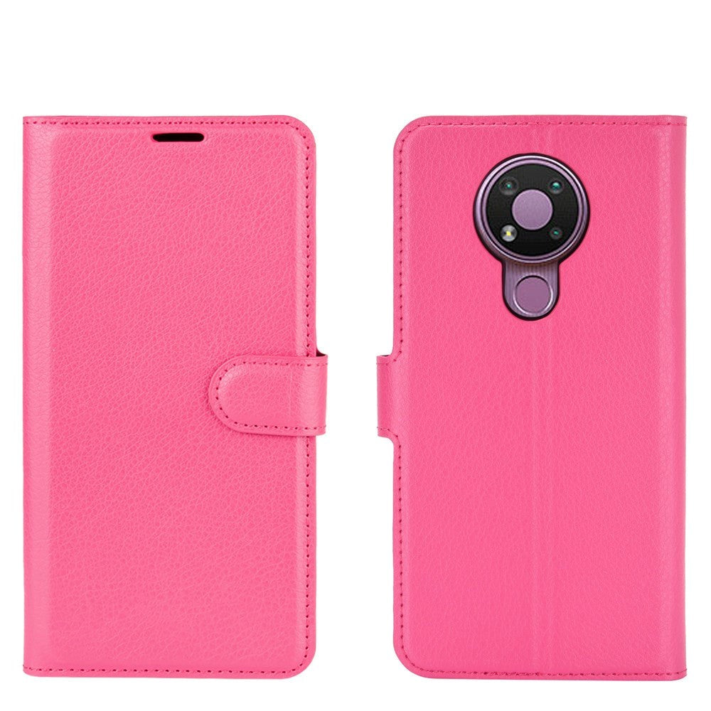 Nokia 3.4 Classic Leather Wallet Case - Pink