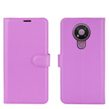 Nokia 3.4 Classic Leather Wallet Case - Purple