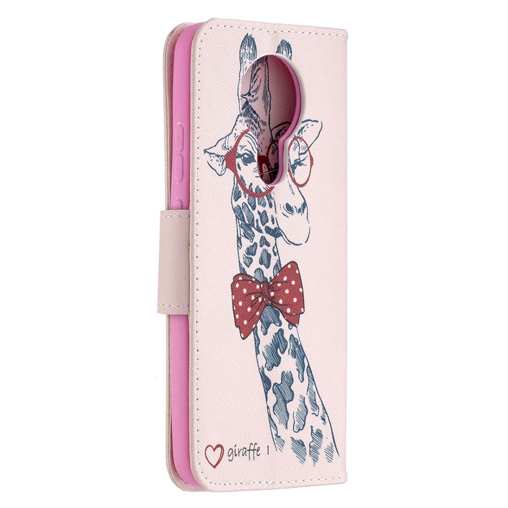 Nokia 3.4 Leather Wallet Case - Giraffe