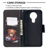 Nokia 3.4 Leather Wallet Case - Evil Teddy