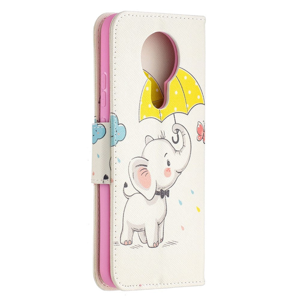 Nokia 3.4 Wallet Case - Elephant with Umbrella