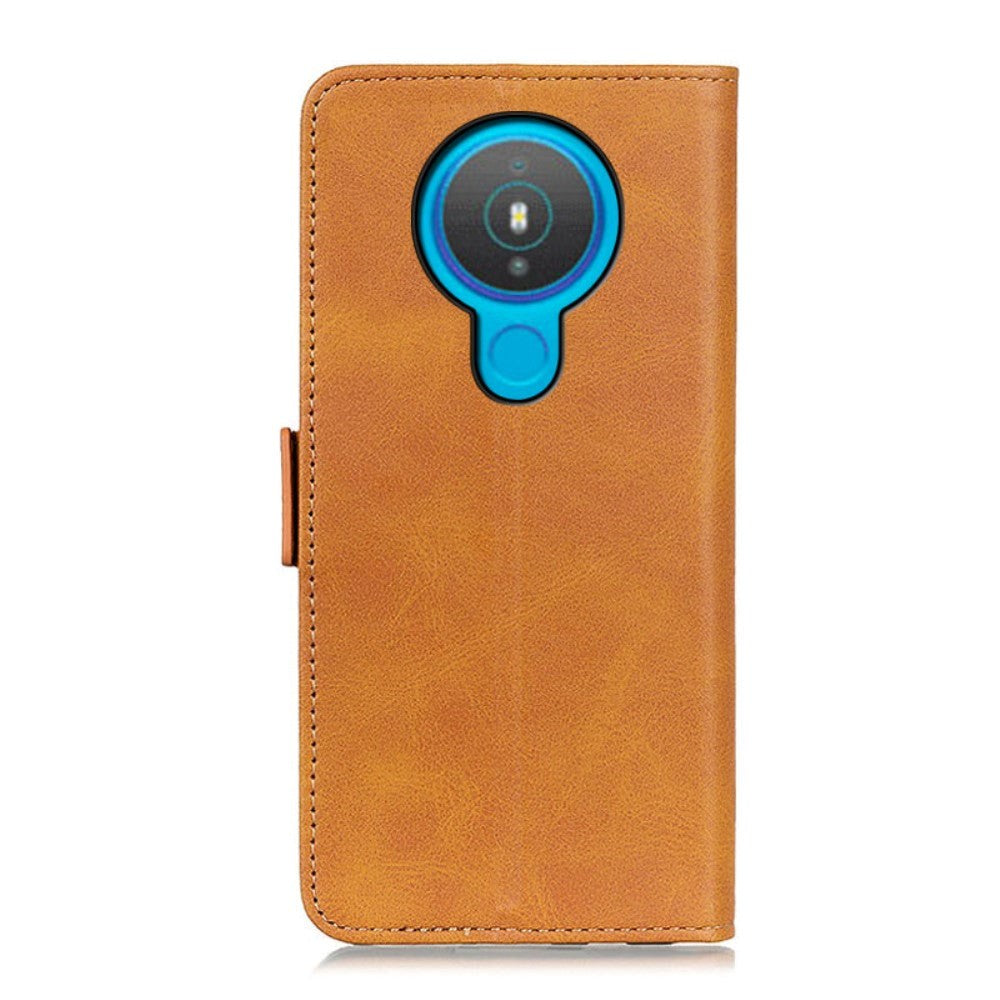 Nokia 1.4 Soft Leather Wallet Case - Light brown