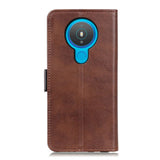 Nokia 1.4 Soft Leather Wallet Case - Dark Brown