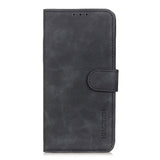 Nokia 1.4 KHAZNEH Retro Leather Wallet Case - Black