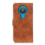 Nokia 1.4 KHAZNEH Retro Leather Wallet Case - Brown