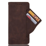 Nokia G10 / G20 Leather Case w. Double Card Holder & Stand - Dark Brown