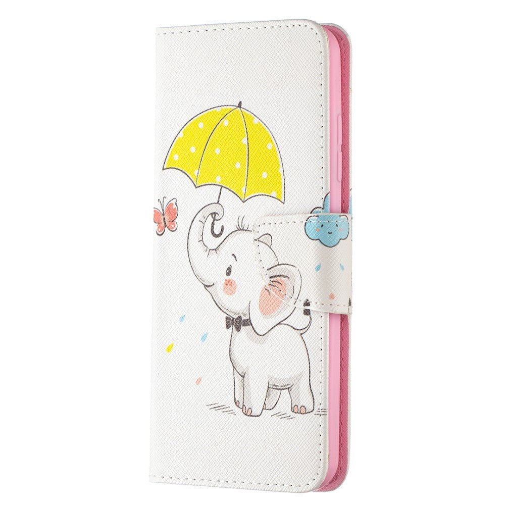 Nokia 1.4 Leather Wallet Case - Elephant with Umbrella