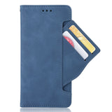 Nokia 1.4 Leather Case w. Stand / Card Holder & Extra Card Pocket - Blue