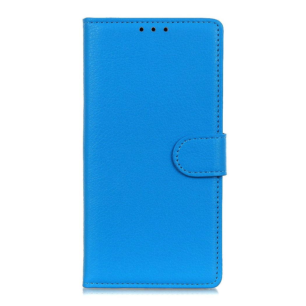 Nokia G50 Litchi Leather Wallet Case - Blue