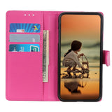 Nokia G50 Litchi Leather Wallet Case - Pink