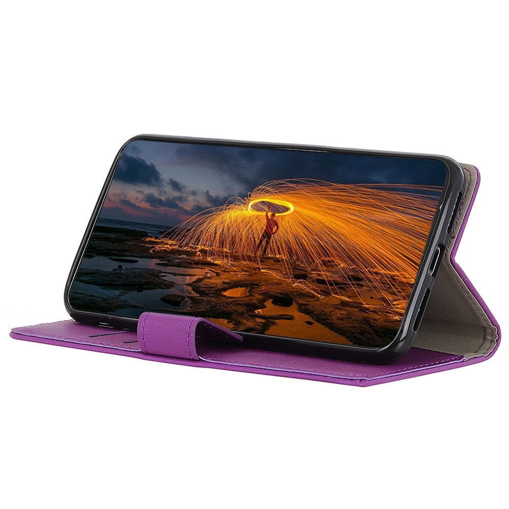 Nokia C2 2nd Edition PU Leather Wallet Case - Purple