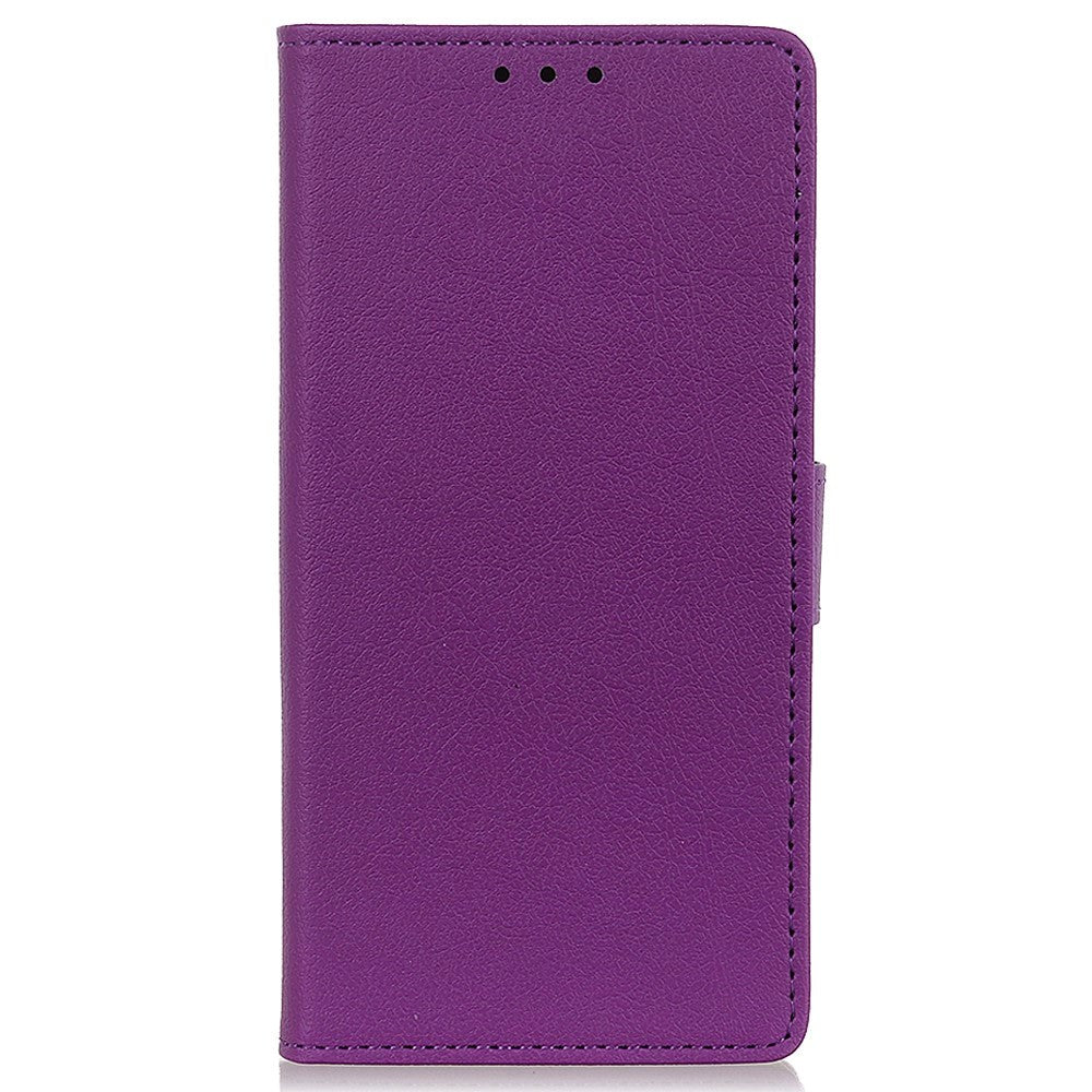 Nokia C2 2nd Edition PU Leather Wallet Case - Purple