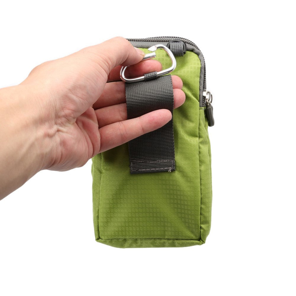 Universal Beltpack For Smartphones w. Carabiner & Strap - Green - (Max. Phone: 170 x 95 x 15 mm)