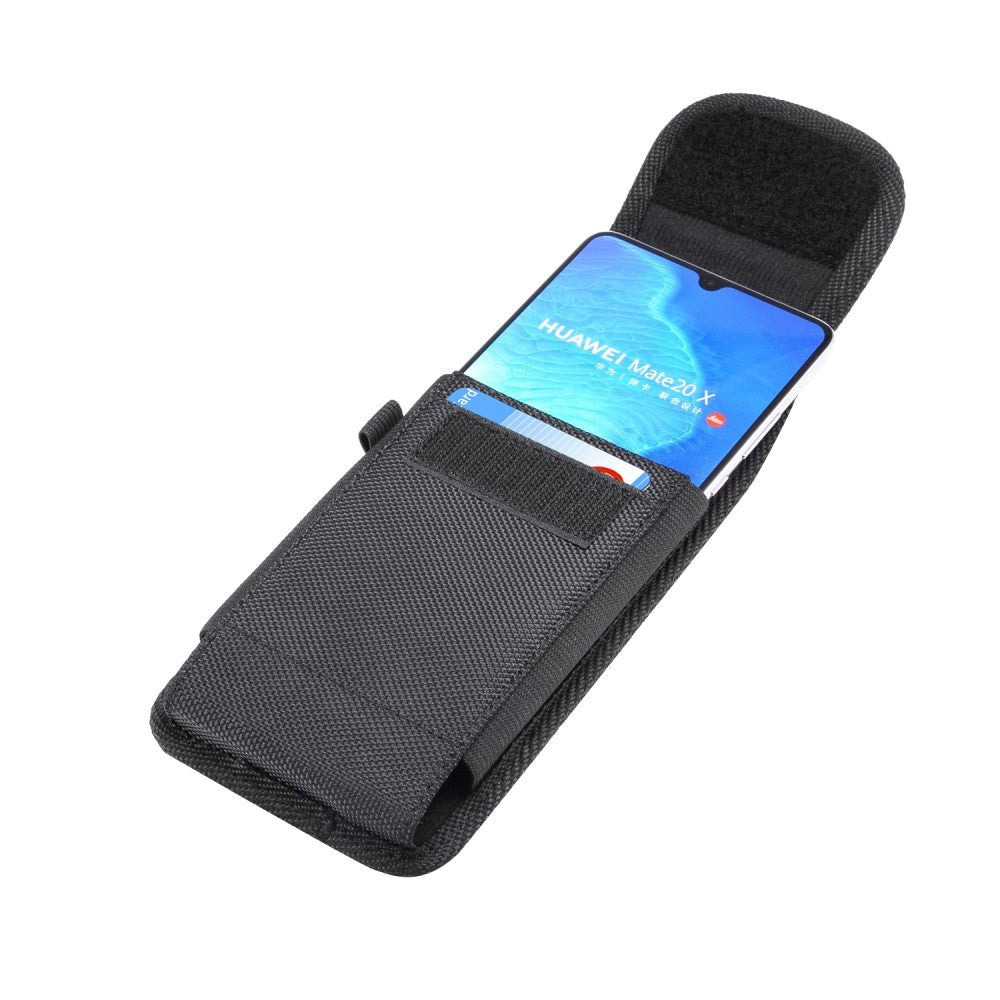 Universal Oxford Cloth Belt Case For Phone - Black - (Max. Phone: 165 x 80 x 15 mm)