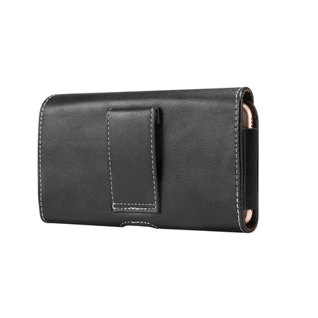 Leather Belt Case for Phone Black Size (Max. Phone: 177 x 88 x 20 mm)