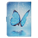 Universal Case w. Blue Butterflies Motif 9-10.5"