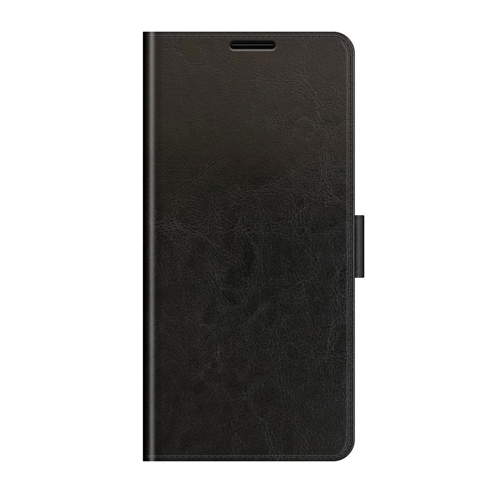 TCL 20 SE Glossy Leather Wallet Case - Black