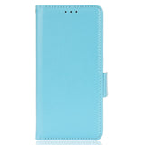 TCL 20L Ultra Litchi Leather Wallet Case - Turquoise