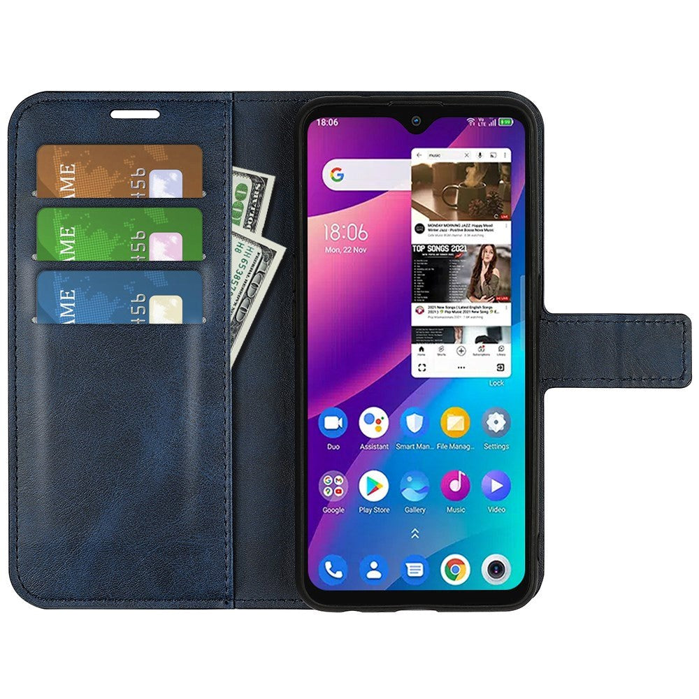 TCL 305 / 306 / 30 SE / 30E Wallet Case & Stand - Blue