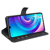 TCL 30 (4G) / (5G) Wallet Case & Stand - Black